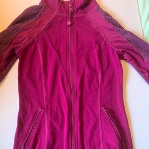 Pink aviva zip up sweater